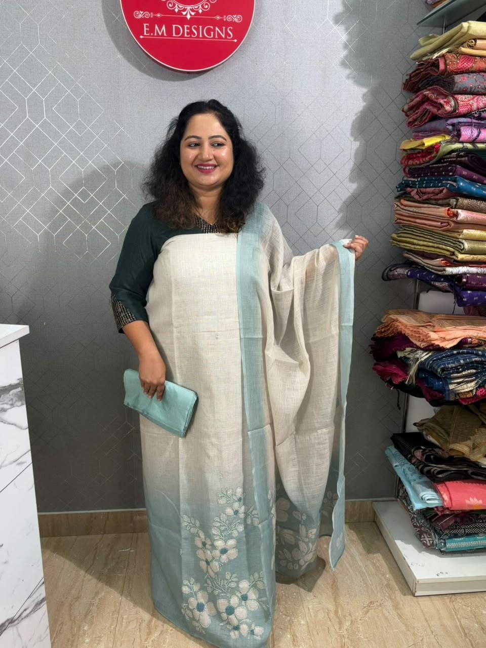 EM50, linen unstiched sets