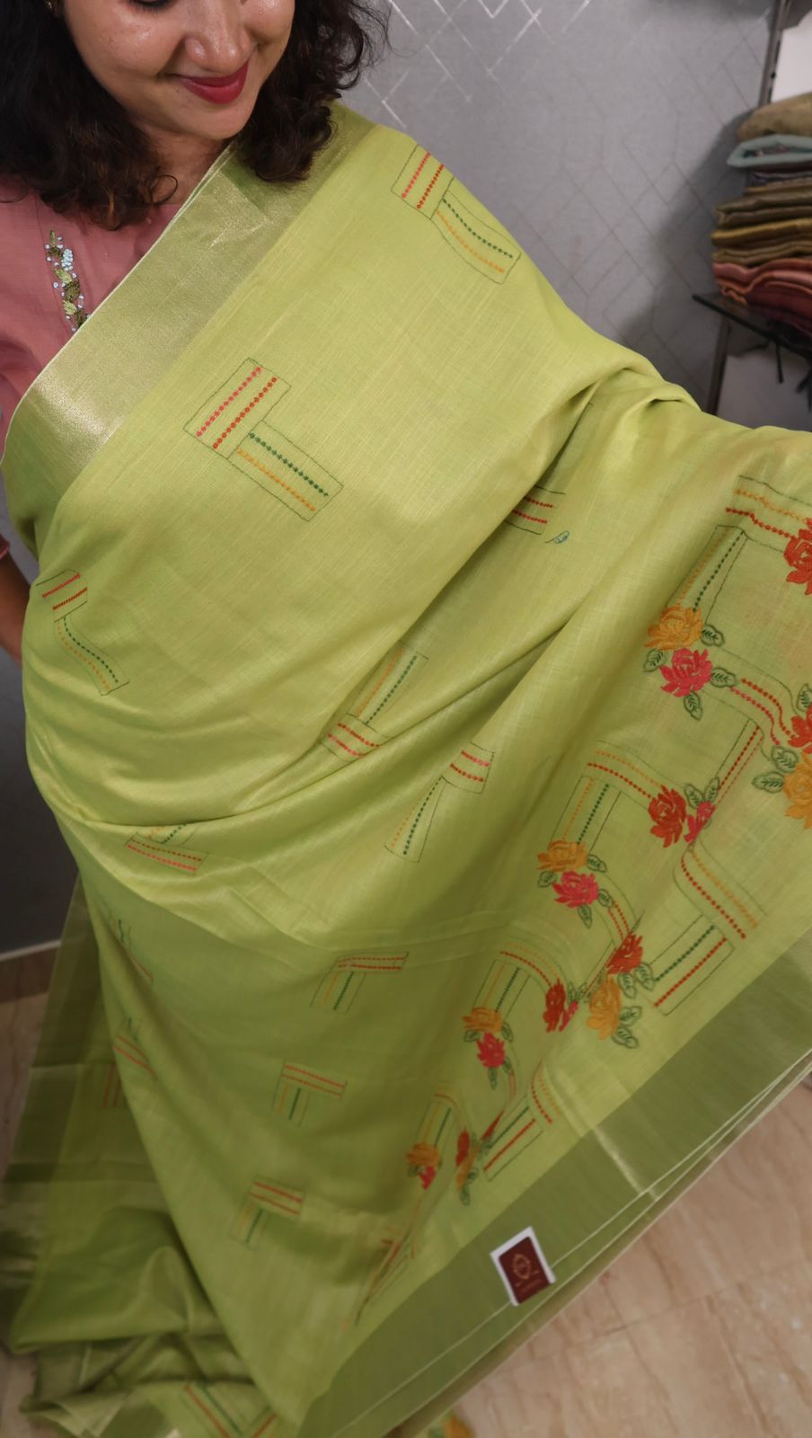 Linen sarees EM004