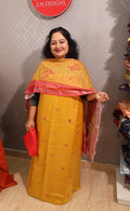 EM51, semi linen unstiched
