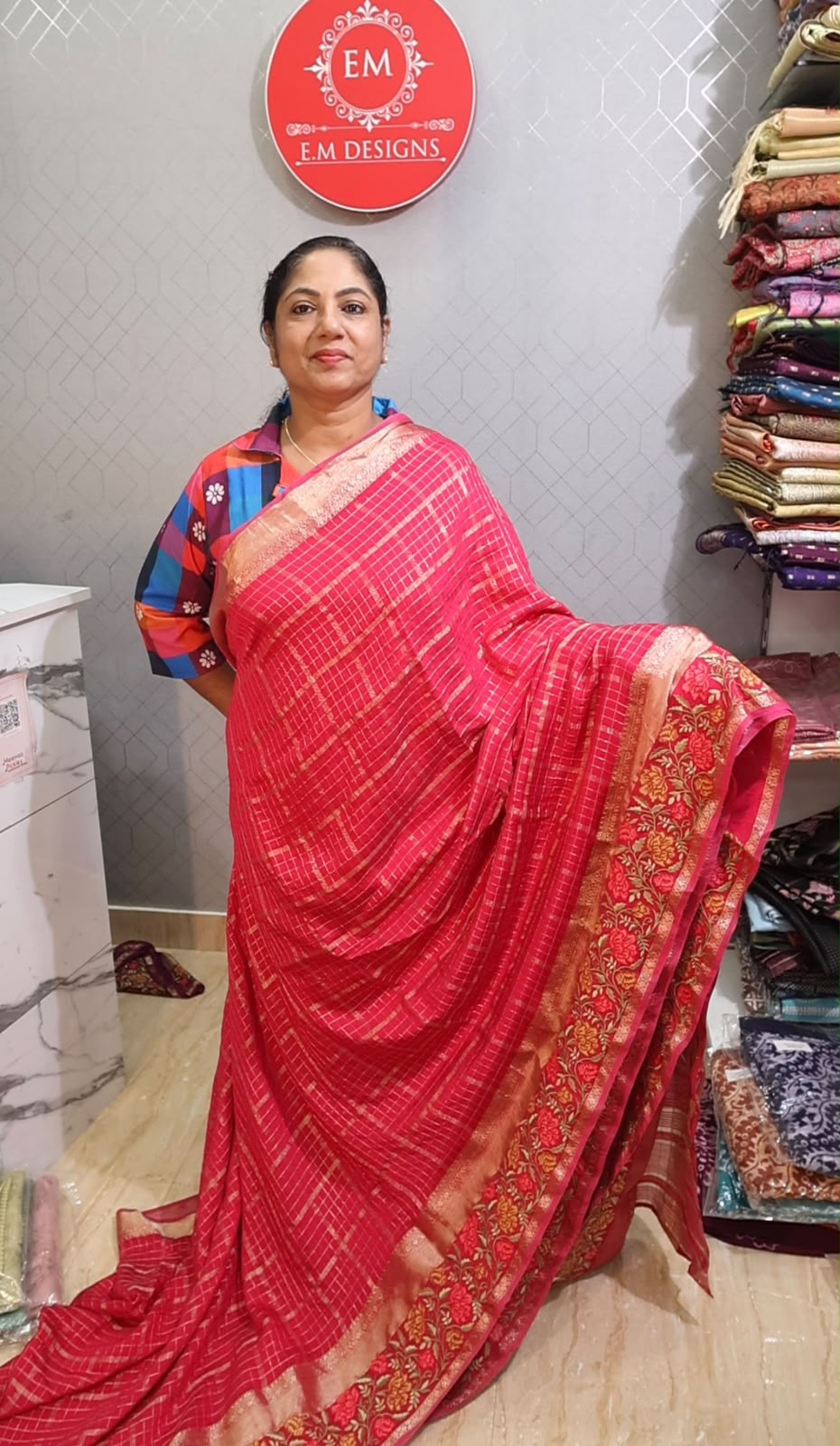 EM35,georgette saree